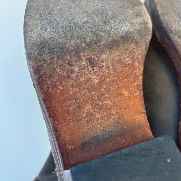 La Botte Gardiane Lisa Suede Western Ankle Short Boots Gray Grey Leather 9 - Picture 11 of 11